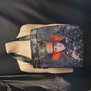 LOUNGFLY Disney's "Alice in Wonderland" Mad Hatter (Johnny Depp) Large Tote